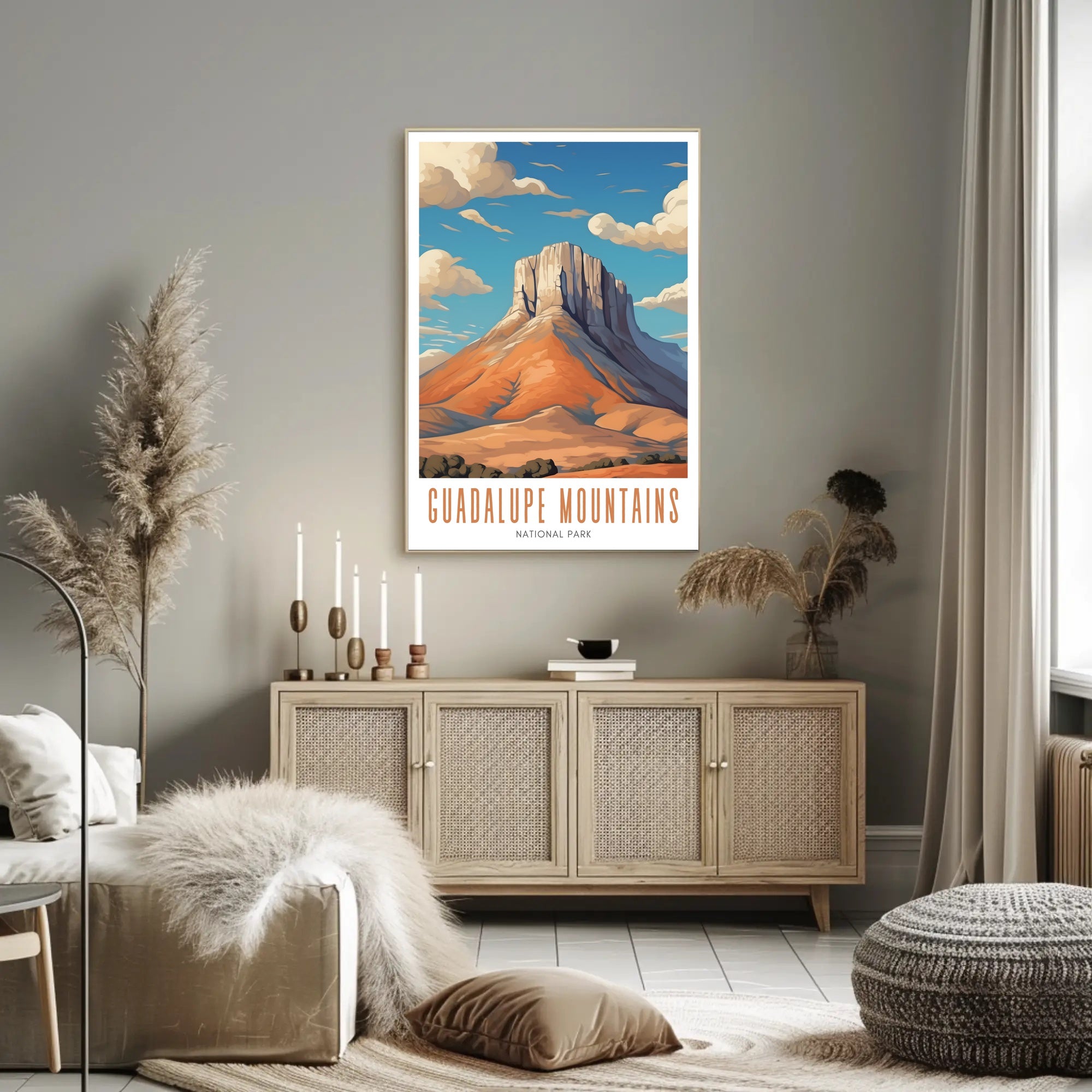 Guadalupe Mountains National Park Poster Scenic Print