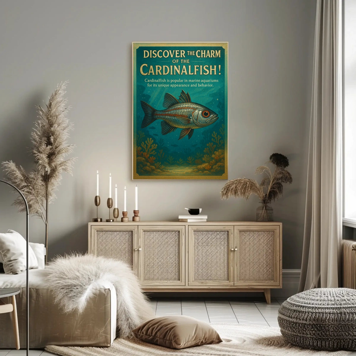 Discover the Charm of the Cardinalfish Poster