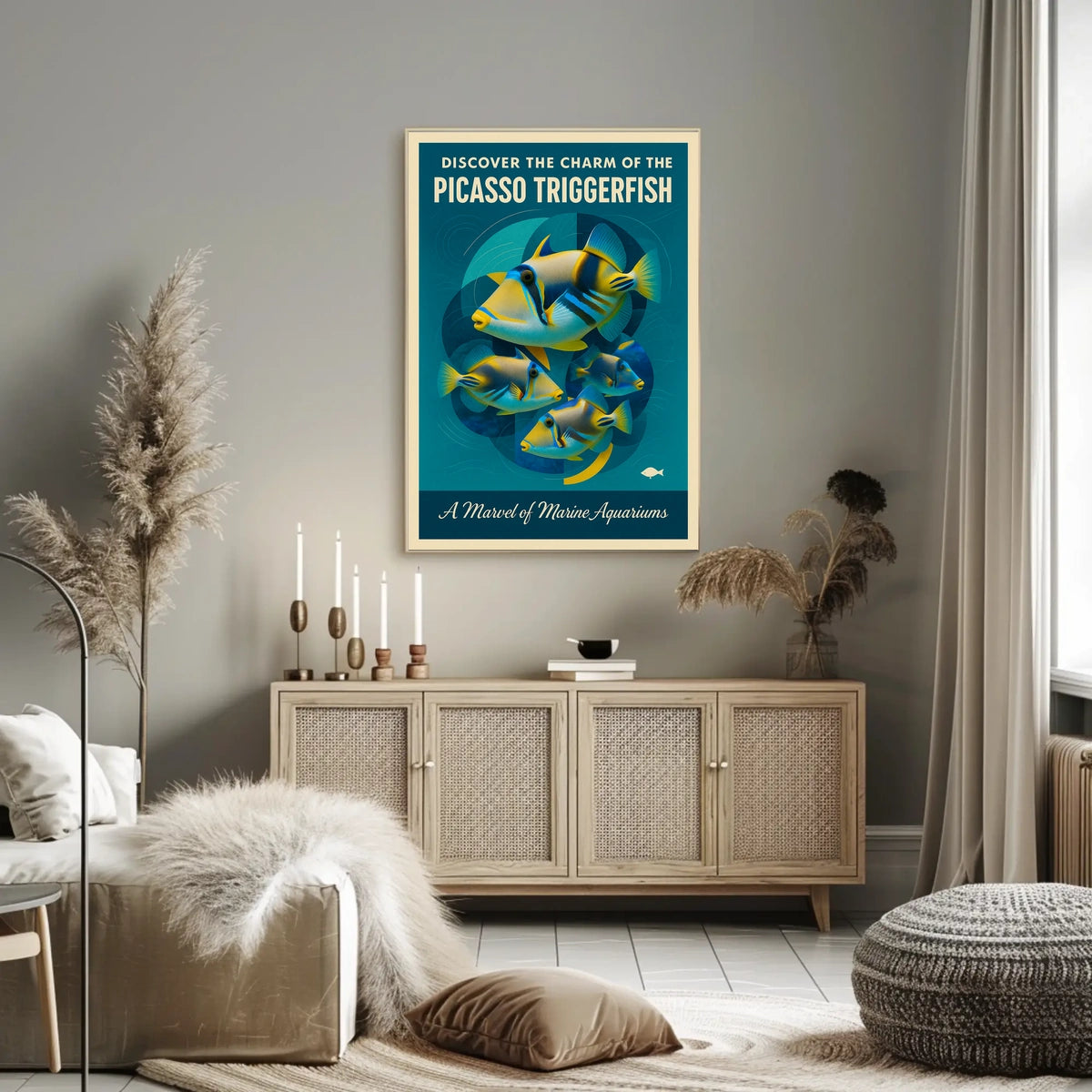 Discover the Charm of the Picasso Triggerfish Poster