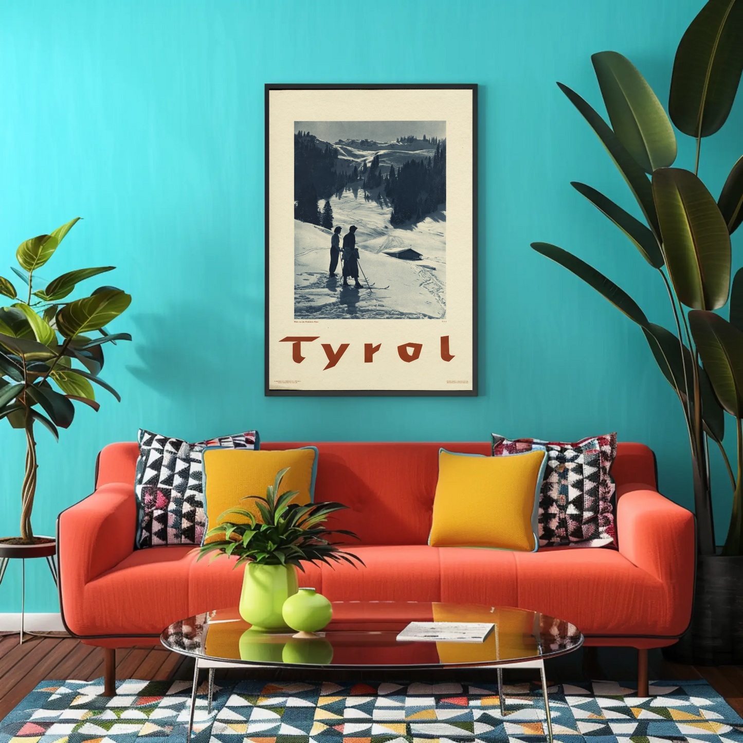 Tyrol Skiing Poster