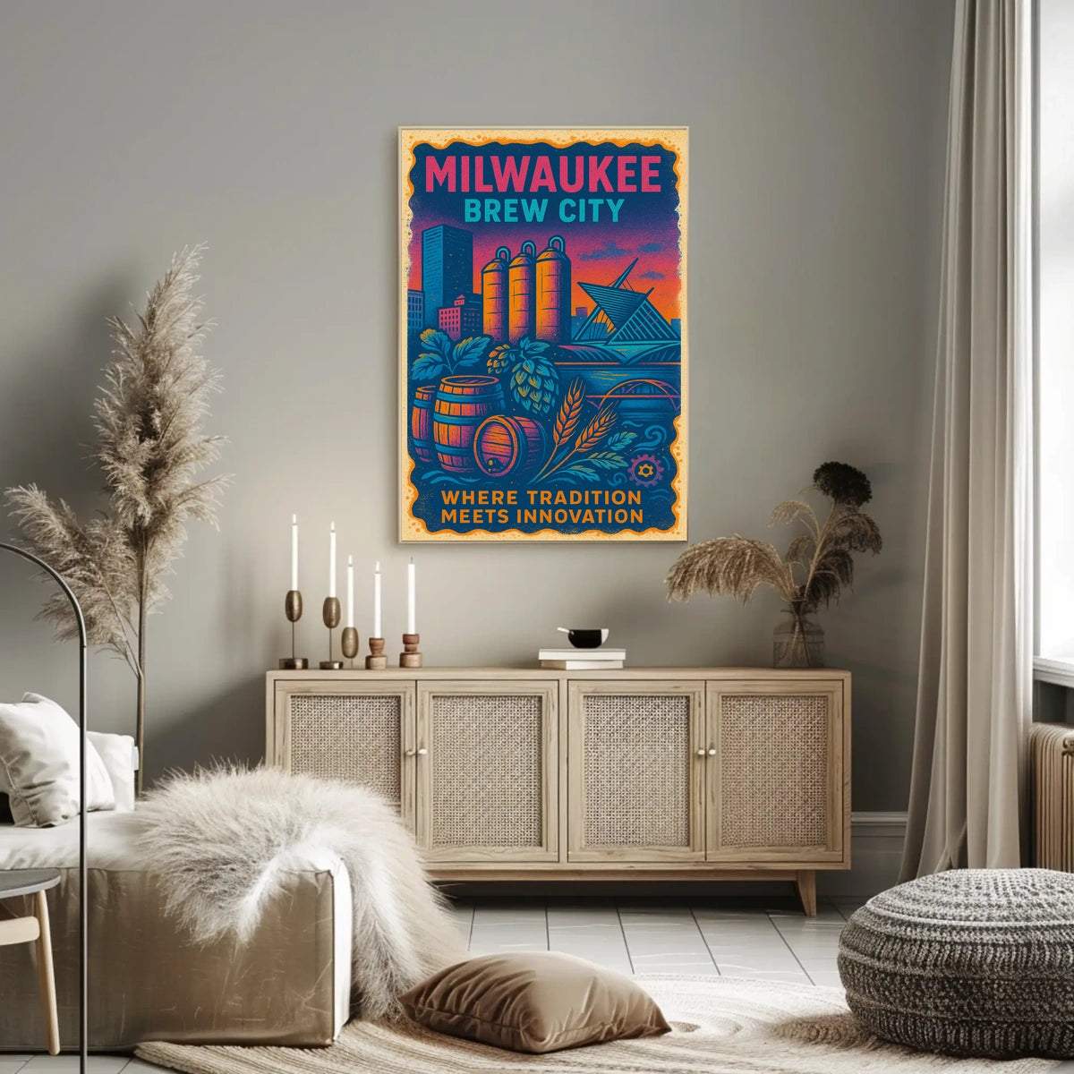 Milwaukee Brew City Poster