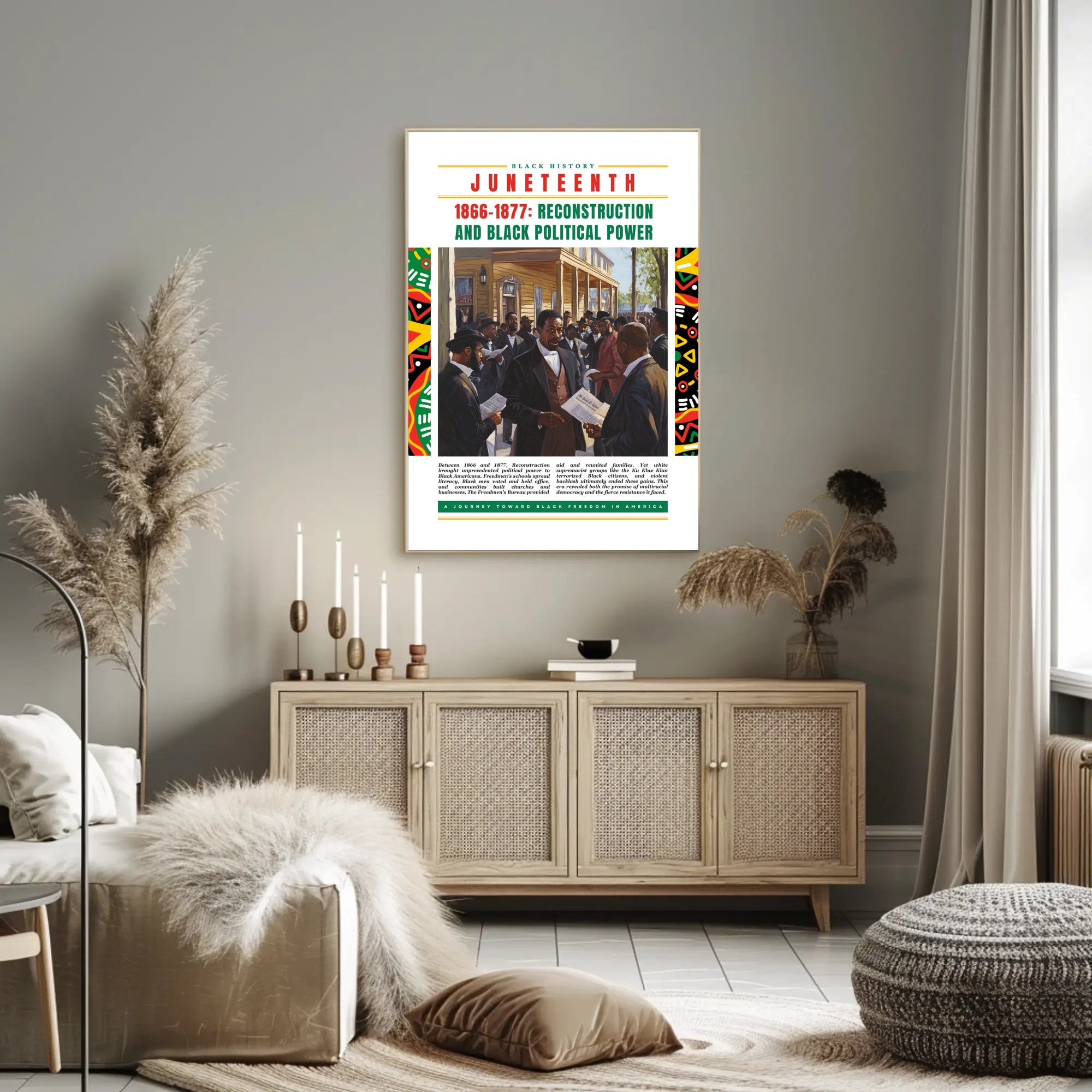 Black History Juneteenth Celebration Cultural or Heritage Poster