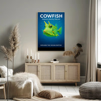 Cowfish Nature's Quirky Marvel Poster PosterGoat
