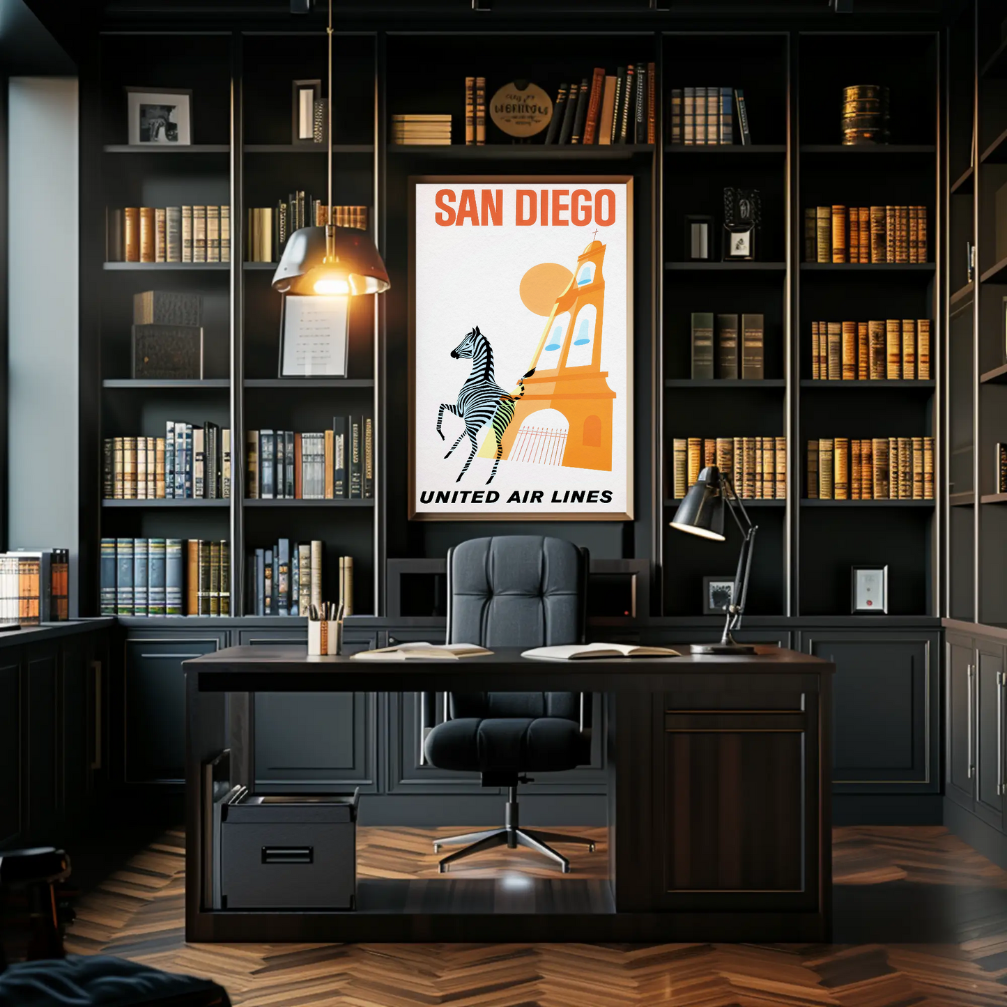 San Diego - United Air Lines Poster