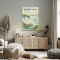 Niagara Falls Watercolor Dreamland National Park Poster