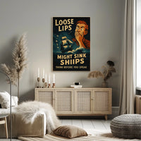 Loose Lips Might Sink Ships Poster