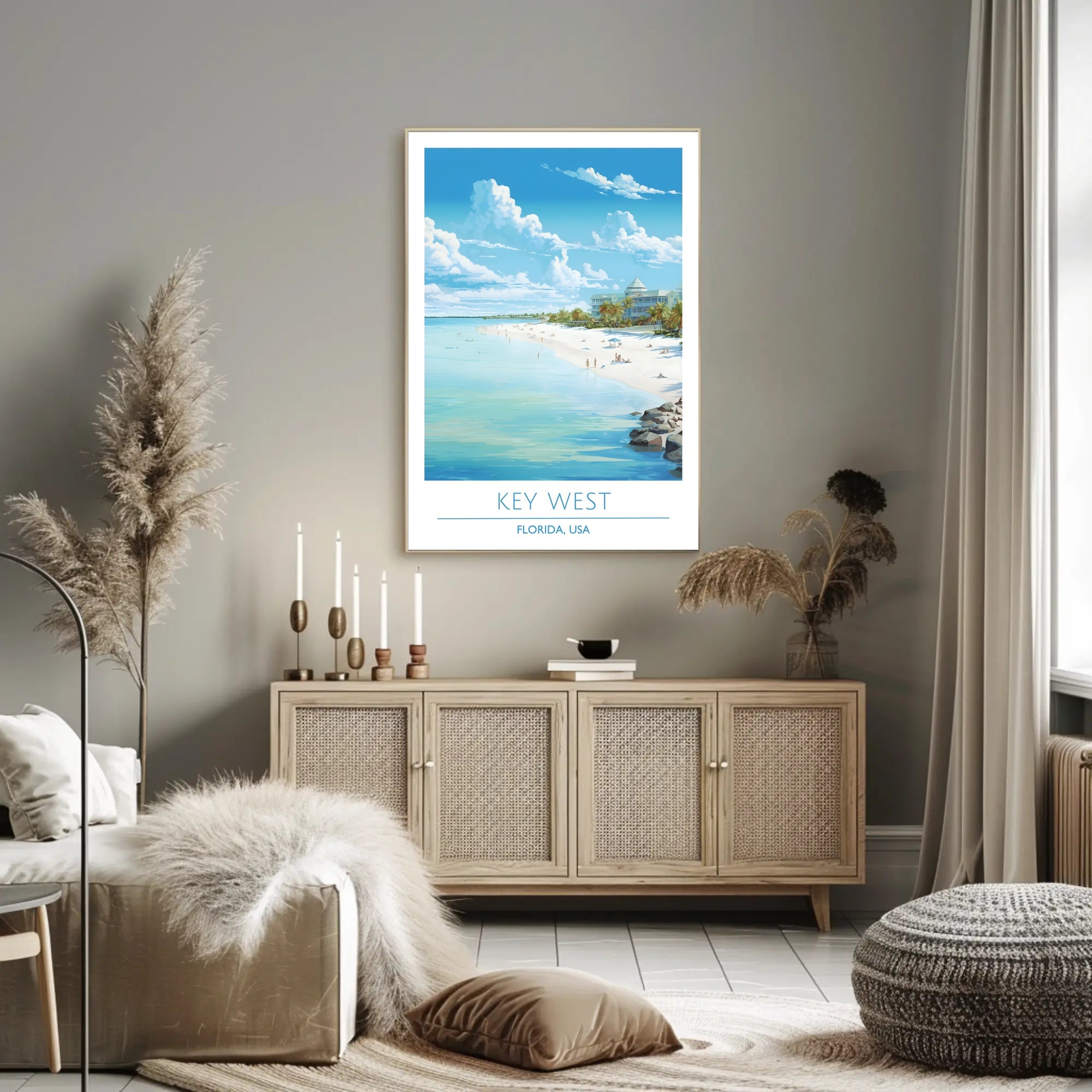 Key West Beach Vacation, Poster