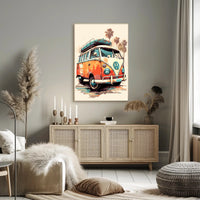 Vintage Road Trip Vibes Poster