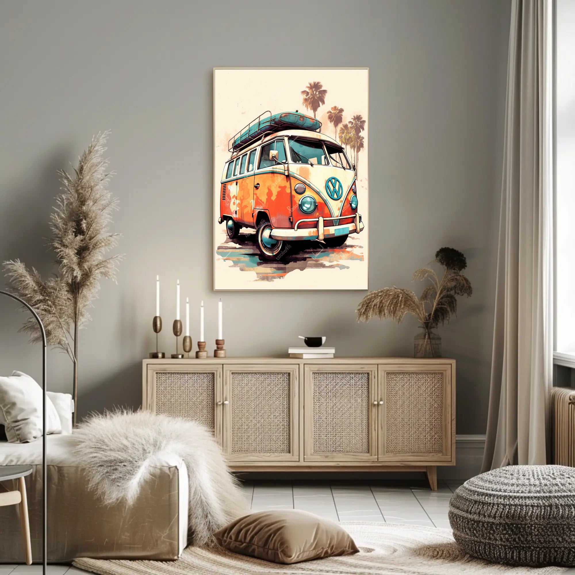 Vintage Road Trip Vibes Poster