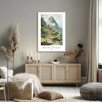 Machu Picchu Journey: Serene Beauty Travel Poster PosterGoat