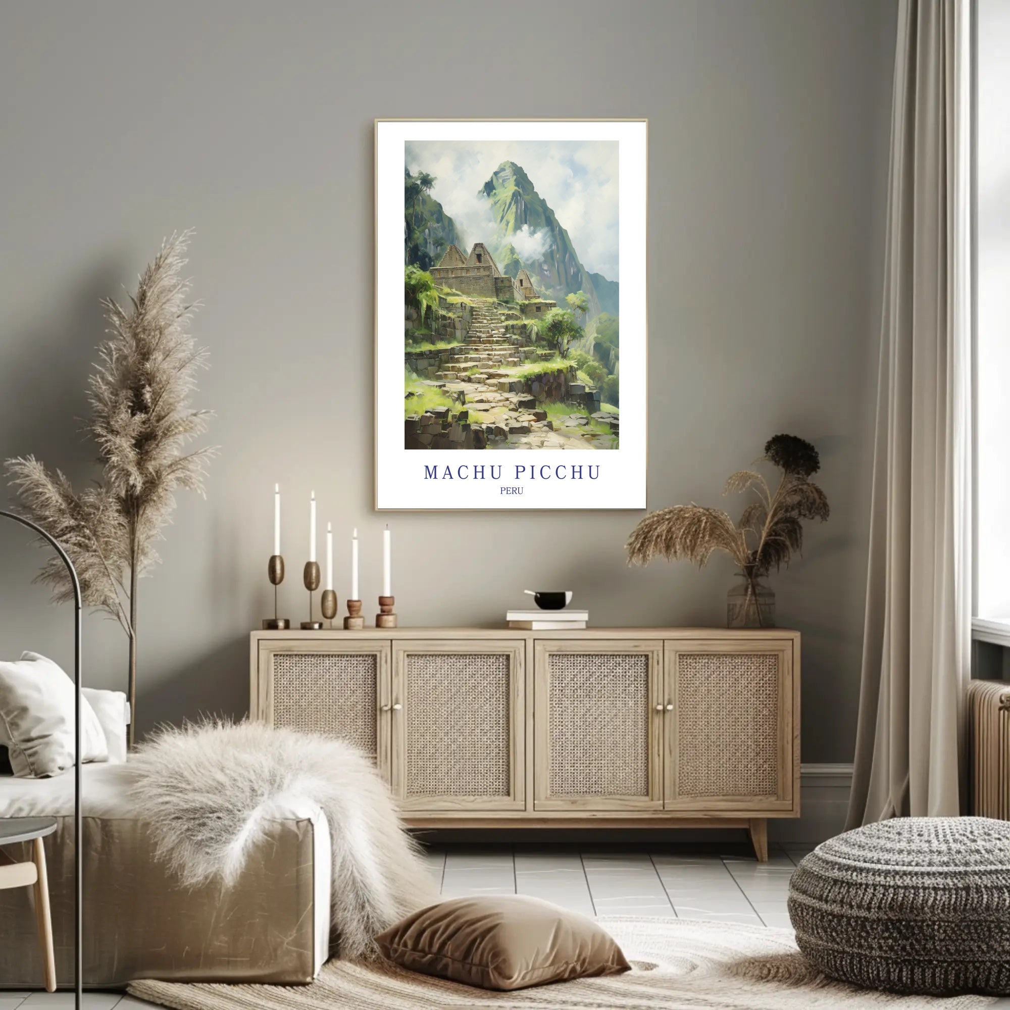 Machu Picchu Journey: Serene Beauty Travel Poster PosterGoat