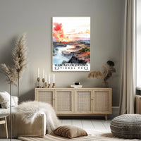 Hawai‘i Volcanoes Watercolor Wall Art Poster