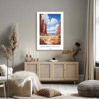 Monument Valley Majestic Landscape Travel Poster PosterGoat