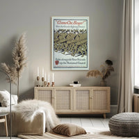 National Guard Enlistment WWII Military Recruitment Poster