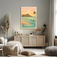 Hawaii Waikiki Sunrise Poster