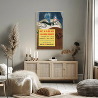 WWII Malaria Awareness Mosquito Net Poster PosterGoat