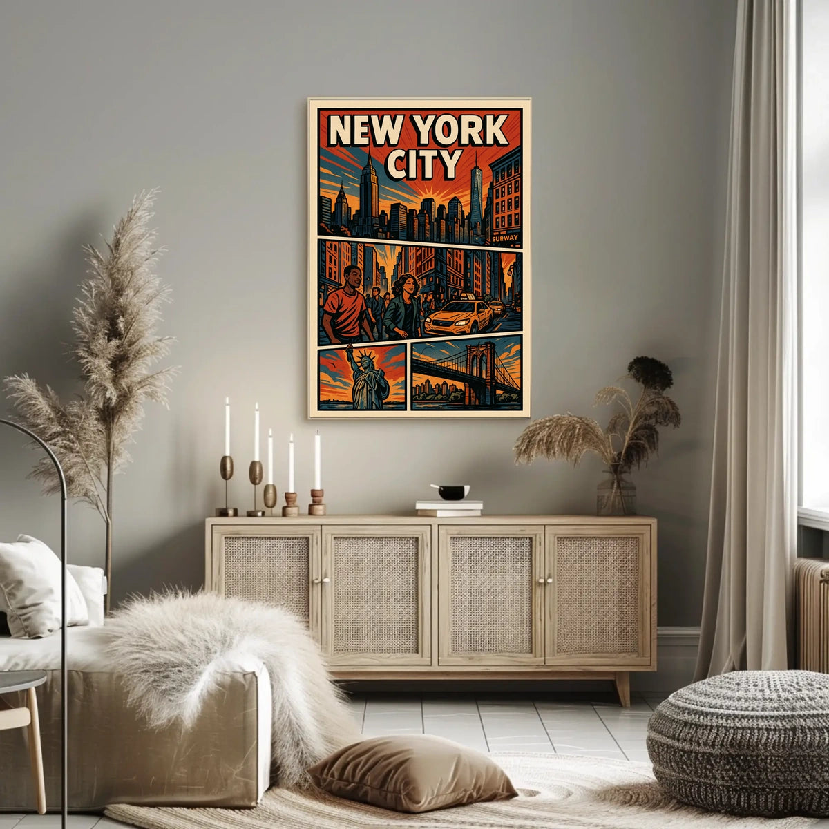 Vibrant New York City Poster