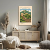 The Great Wall of China Travel Scenic Poster