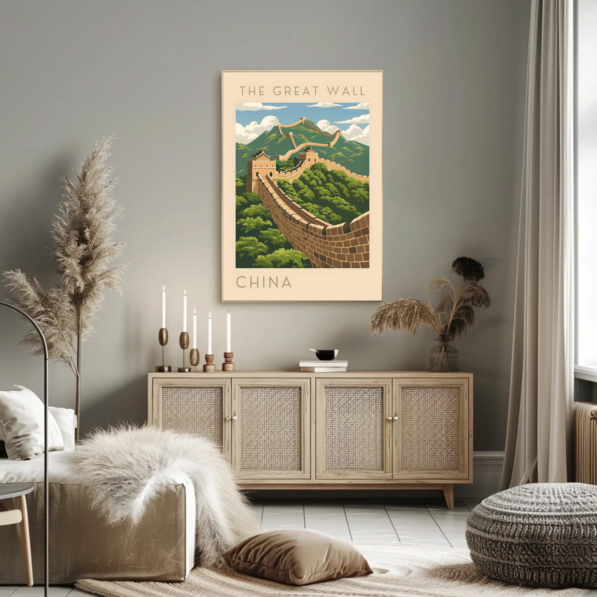 The Great Wall of China Travel Scenic Poster