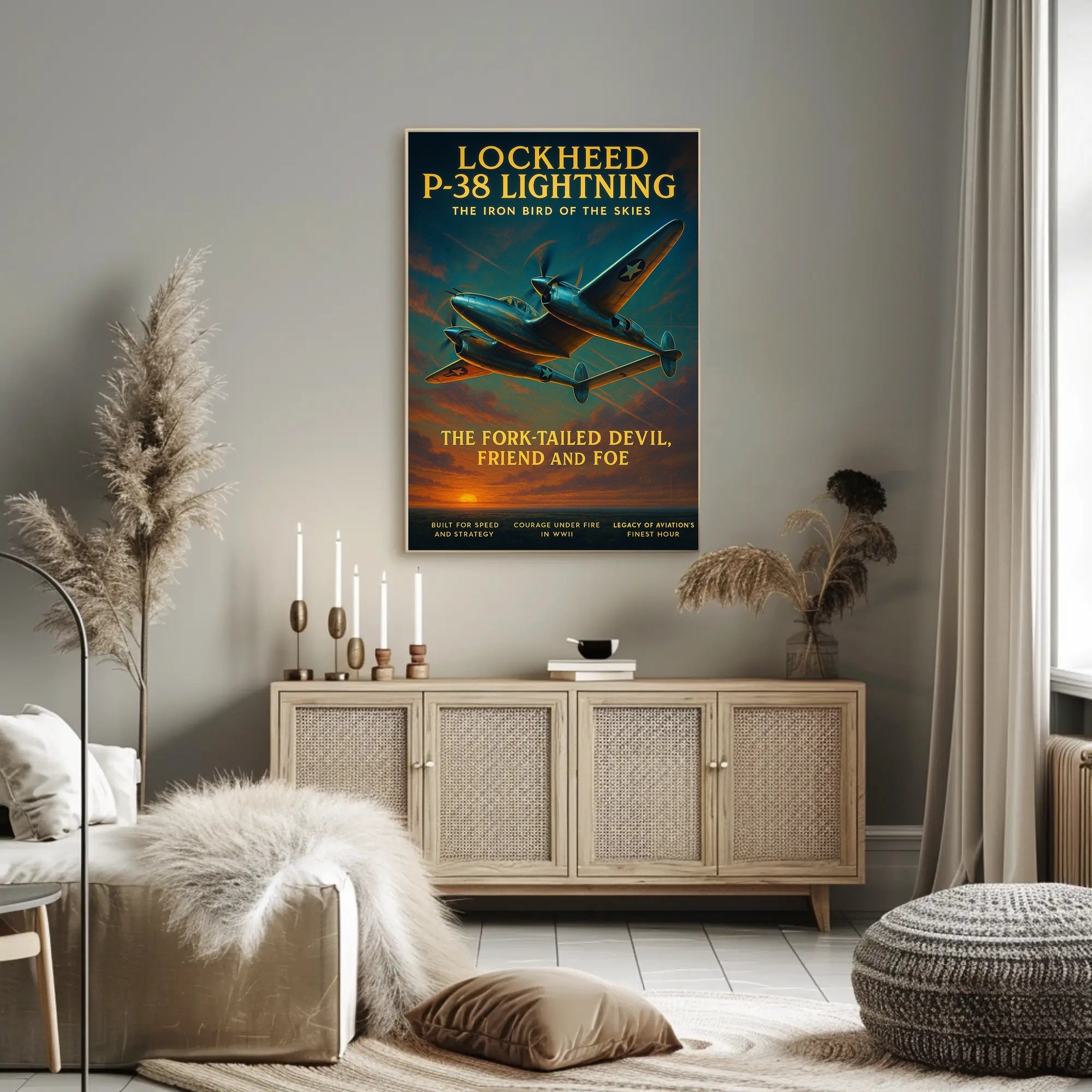 Lockheed P-38 Lightning Poster