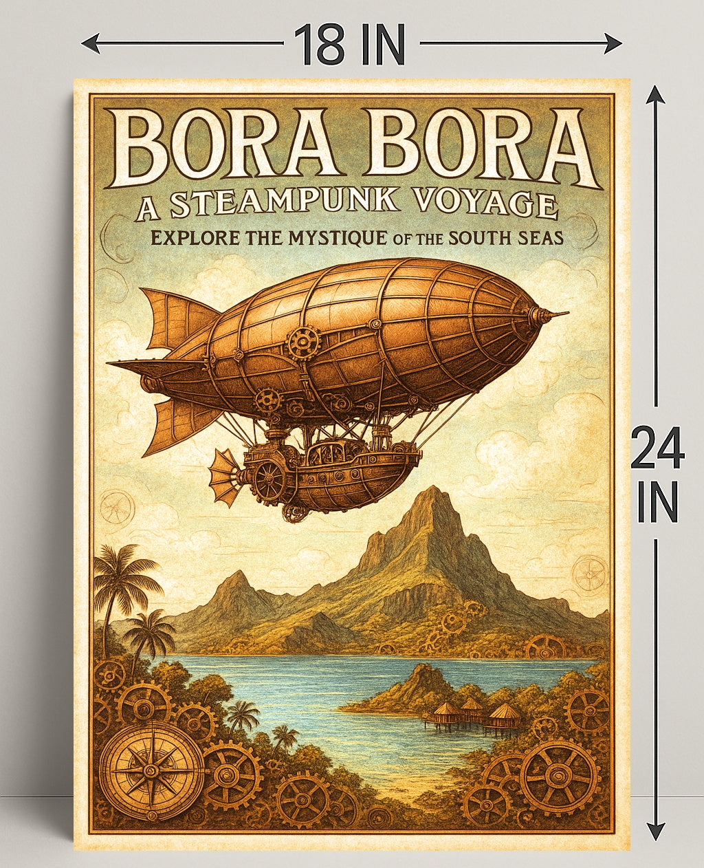 Bora Bora  A Steampunk Voyage Poster PosterGoat