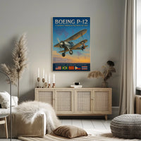 Boeing P-12 A Journey Through the Skies of 1930 Poster