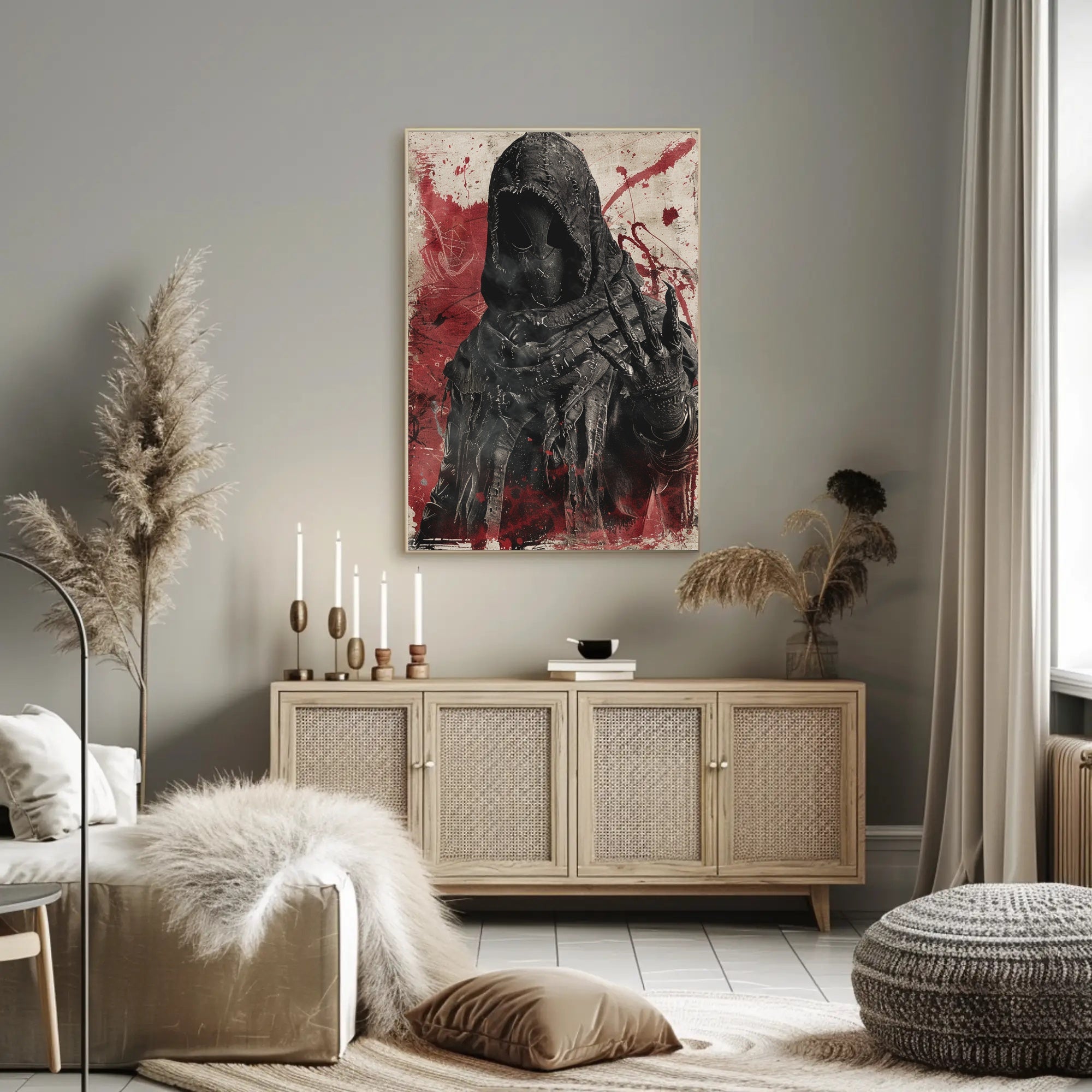 The Enigmatic Figure Art Poster Decor for Home and Office PosterGoat