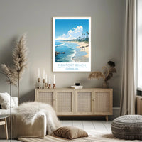 Newport Beach Scenic Illustration Poster