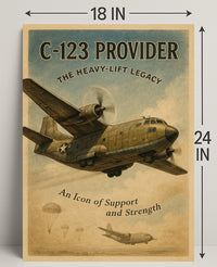 C-123 Provider Heavy-Lift Legacy Poster PosterGoat