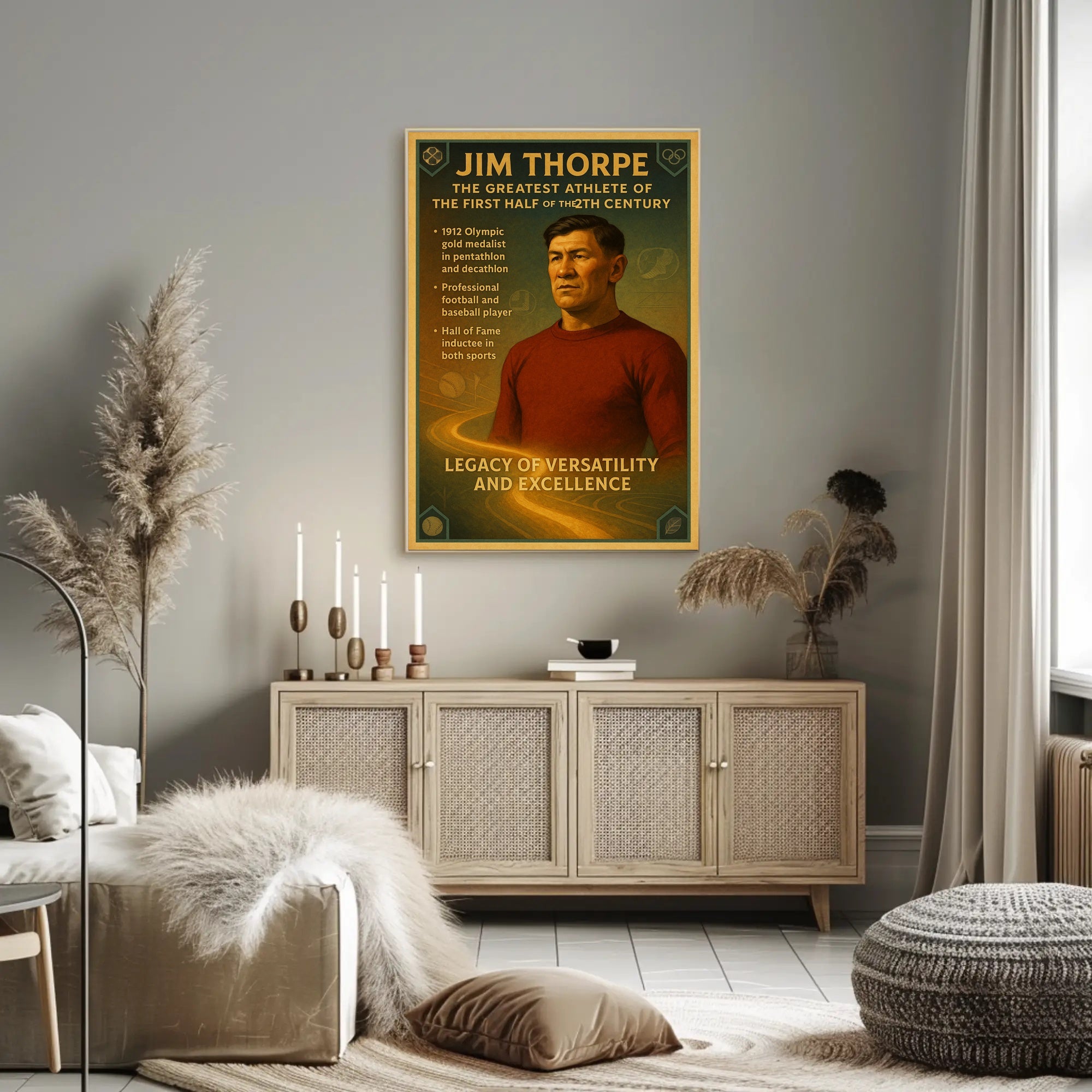 Tribute to a Legendary Athlete Poster