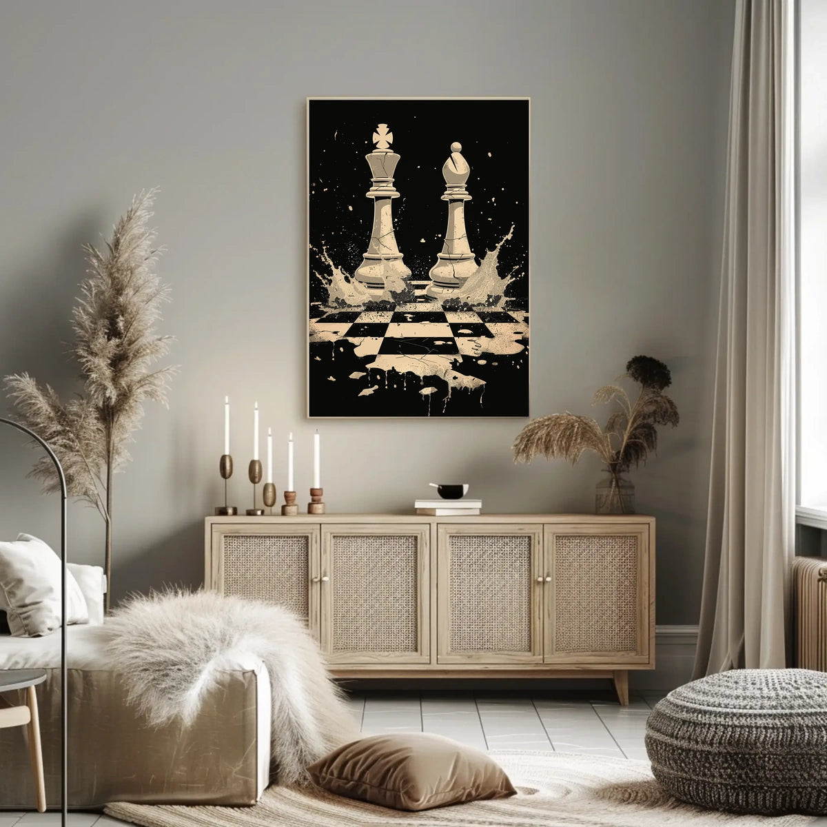 Chess Battle In Motion Poster