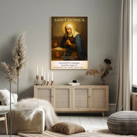 Saint Monica  Patron of Mothers and Wives Poster PosterGoat