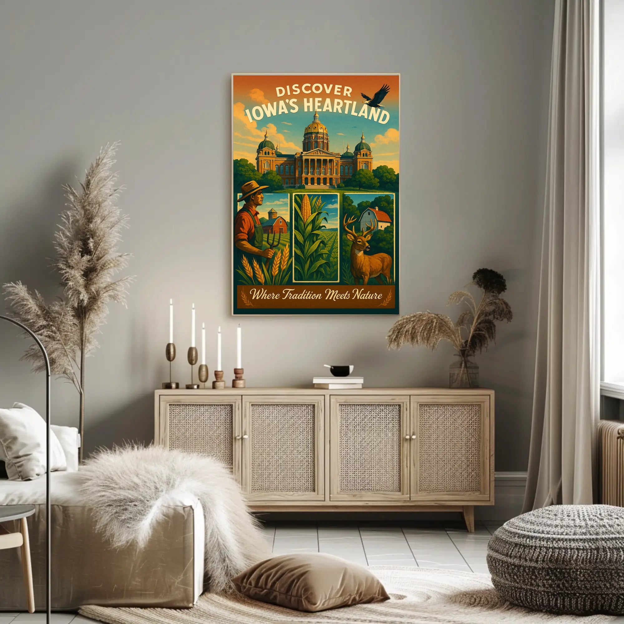 Discover IowaS Heartland Poster
