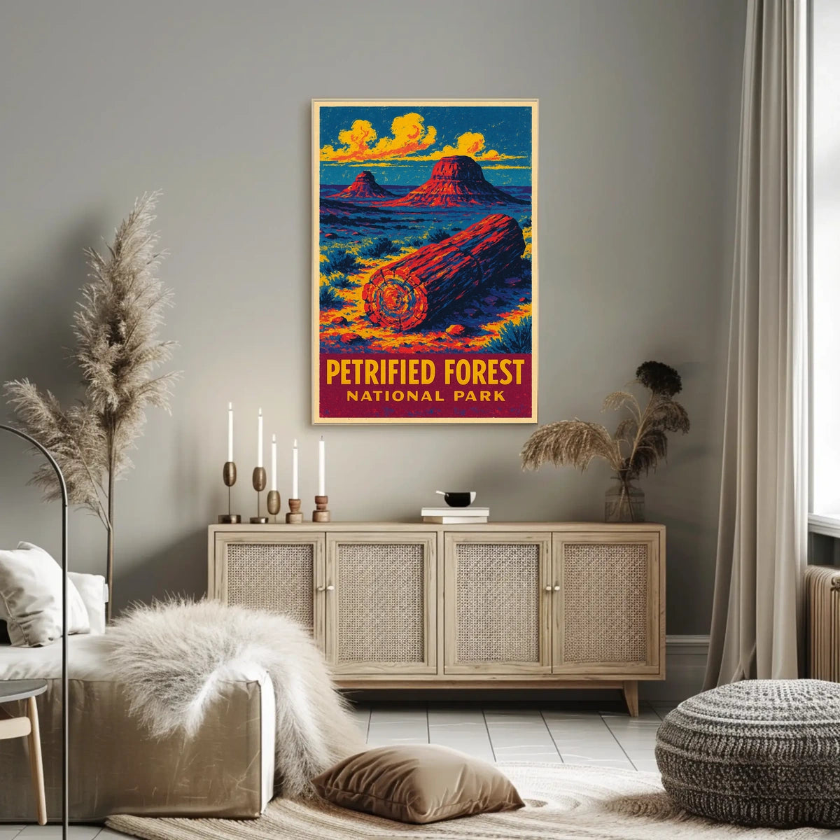 Petrified Forest Vintage Adventure Poster