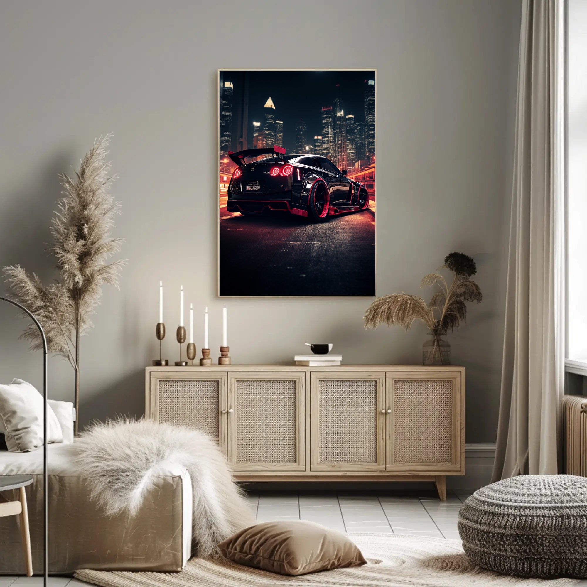 Urban Night Racer Poster PosterGoat