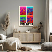 Grand Canyon Pop Art Masterpiece: National Park Poster PosterGoat