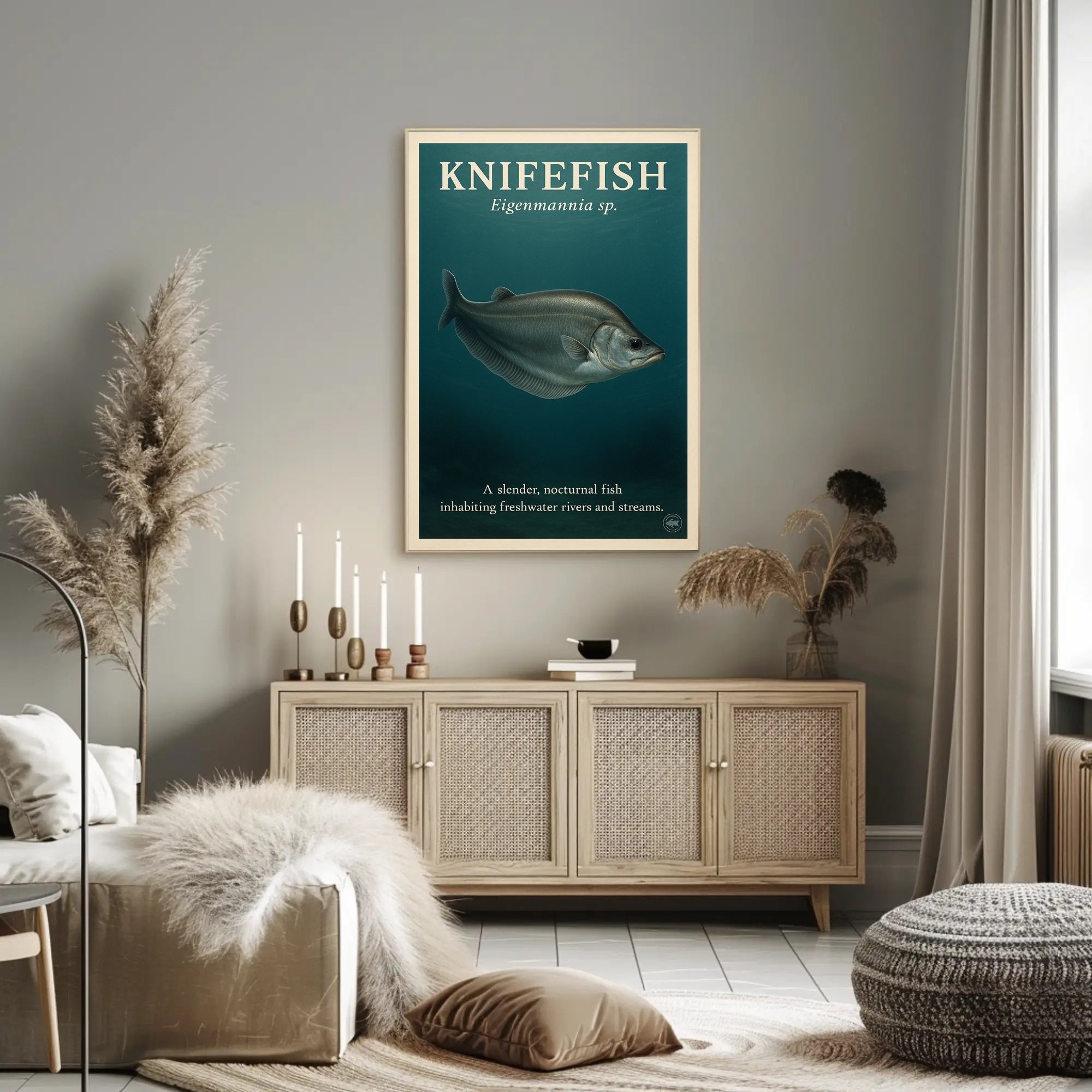 Knifefish Eigenmannia sp Poster PosterGoat