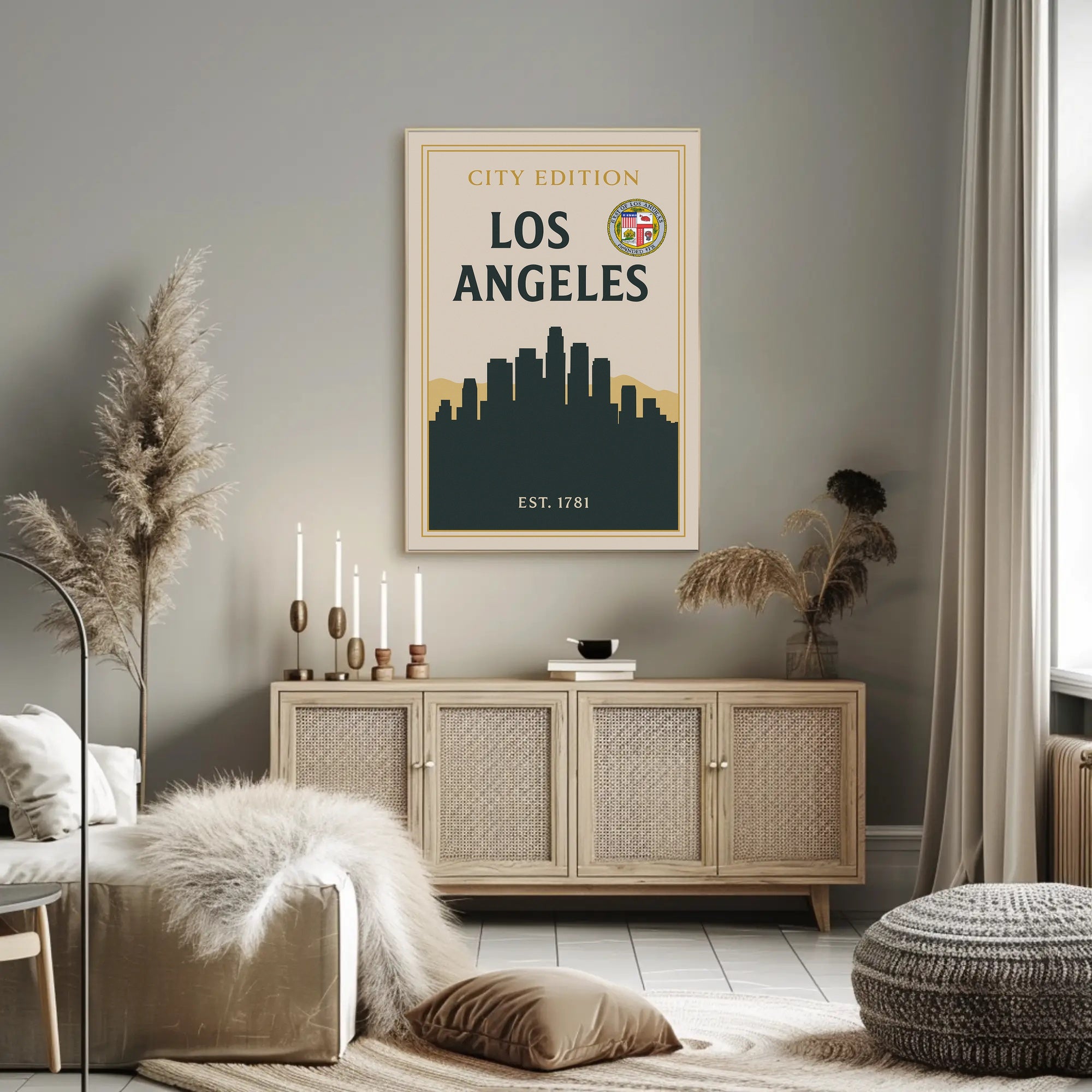 Los Angeles City Edition Poster PosterGoat
