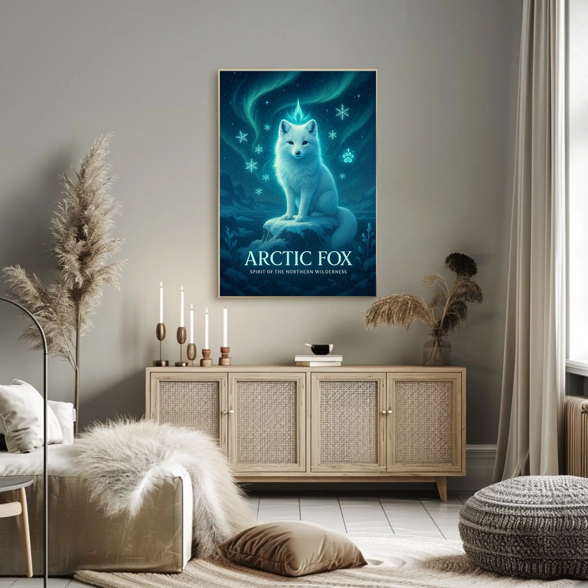 Arctic Fox Spirit of the Northern Wilderness Poster