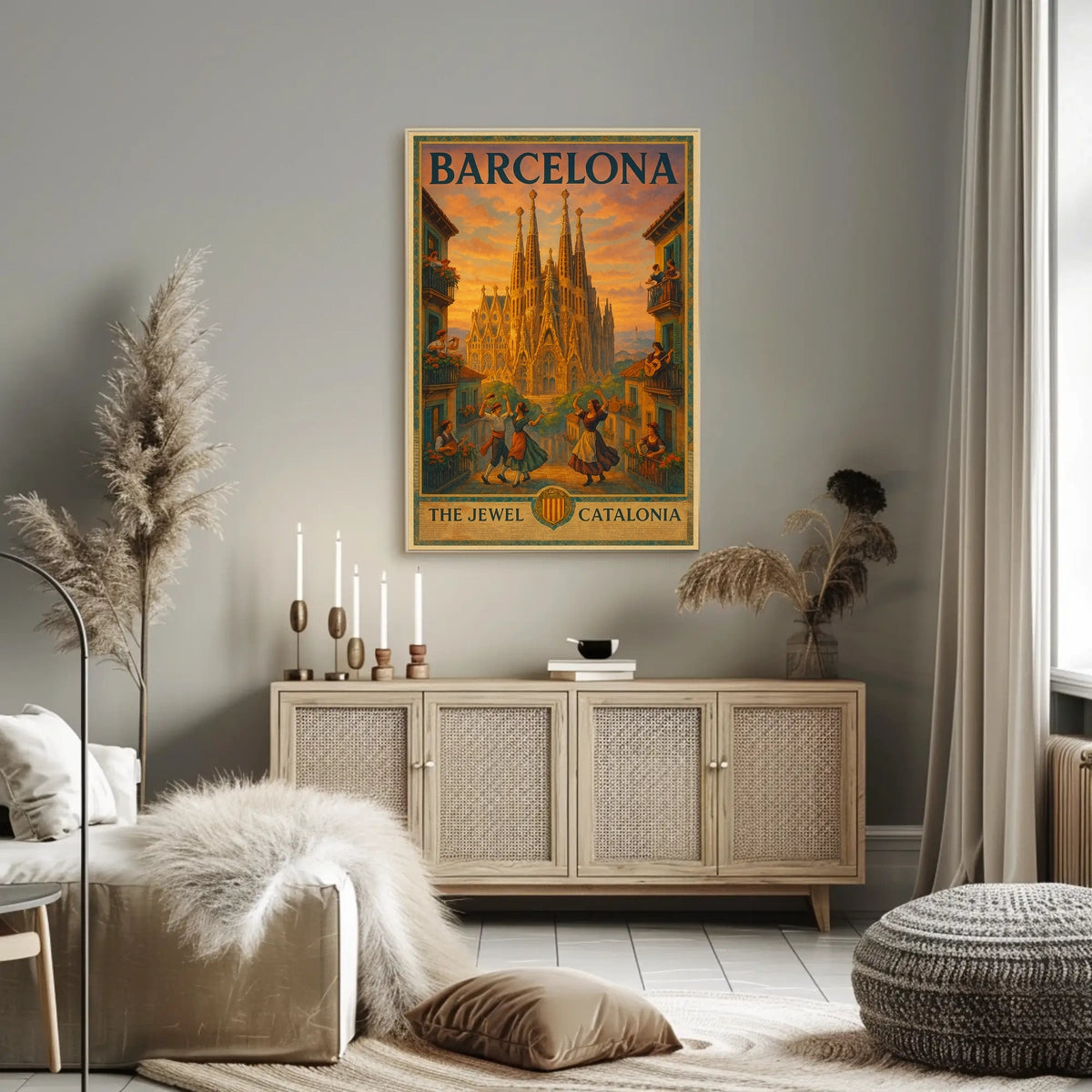 Barcelona The Jewel of Catalonia Poster