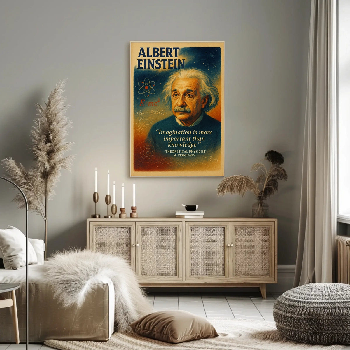 Albert Einstein Theoretical Physicist Visionary Poster