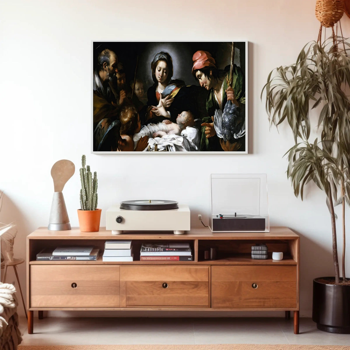 Nativity Scene in Classic Baroque Religious Art Poster