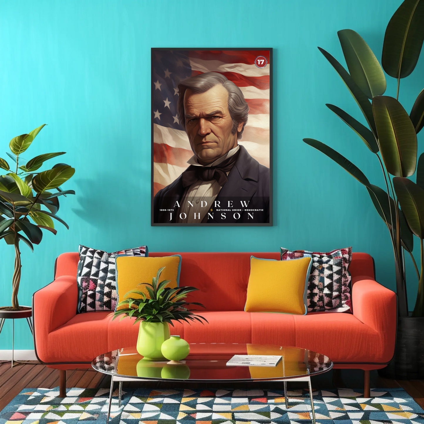 Andrew Johnson 17th President Of The United States Portrait