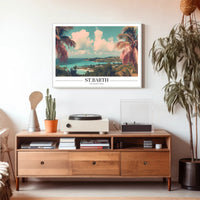 Stunning St. Barth Coastal Escape Travel Poster