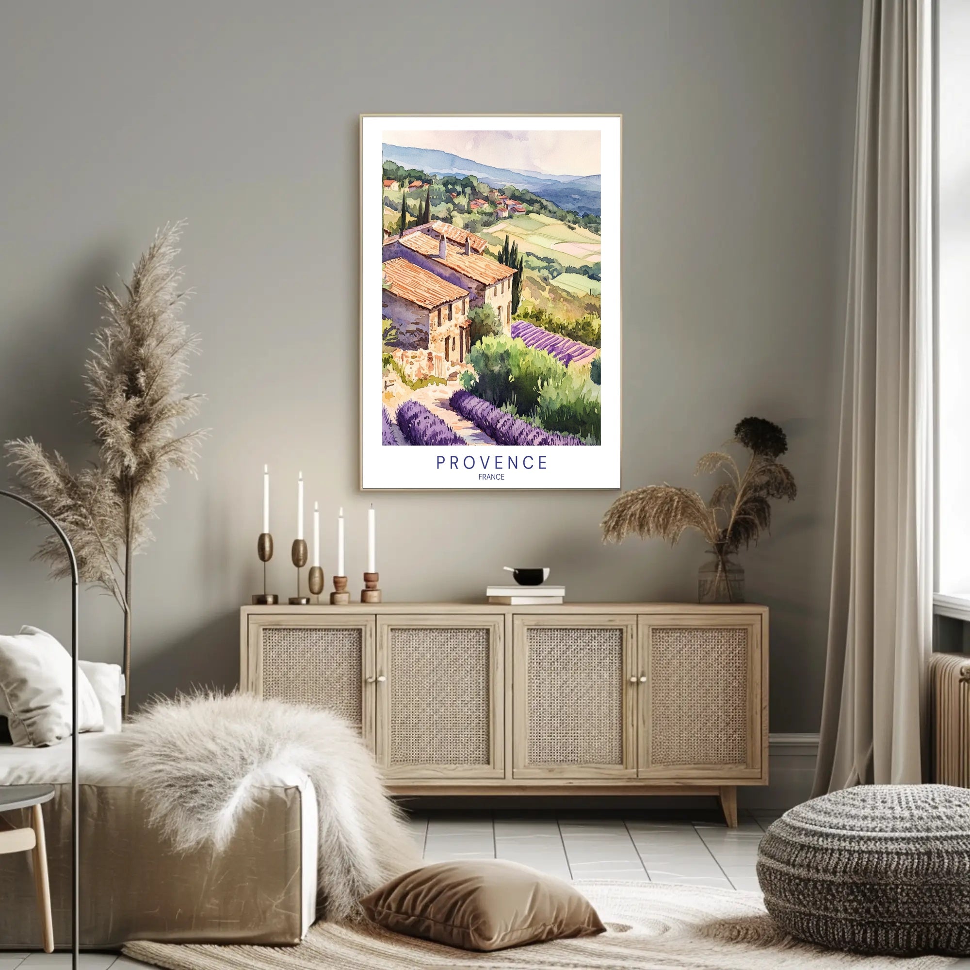 Tranquil Provence Landscape Poster PosterGoat