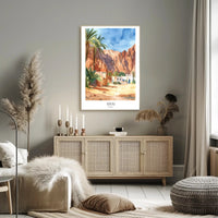 Picturesque Sinai Desert Scene: Travel Poster PosterGoat