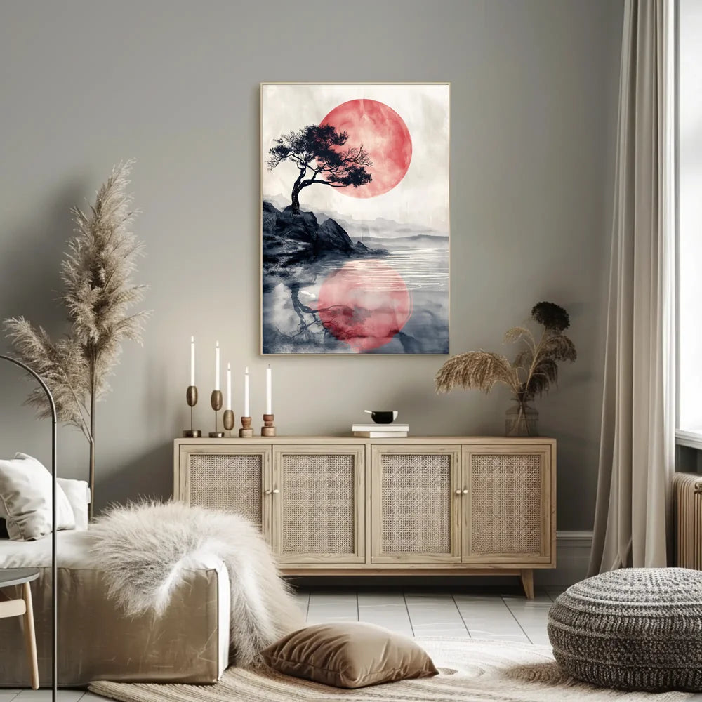 Vintage Car and Landmark Art Deco Poster