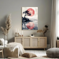 Vintage Car and Landmark Art Deco Poster