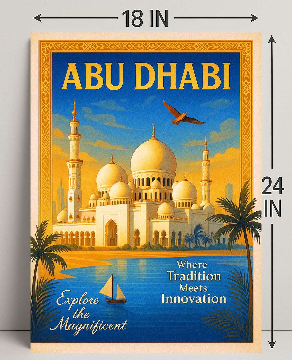 Discover Abu Dhabi Poster PosterGoat
