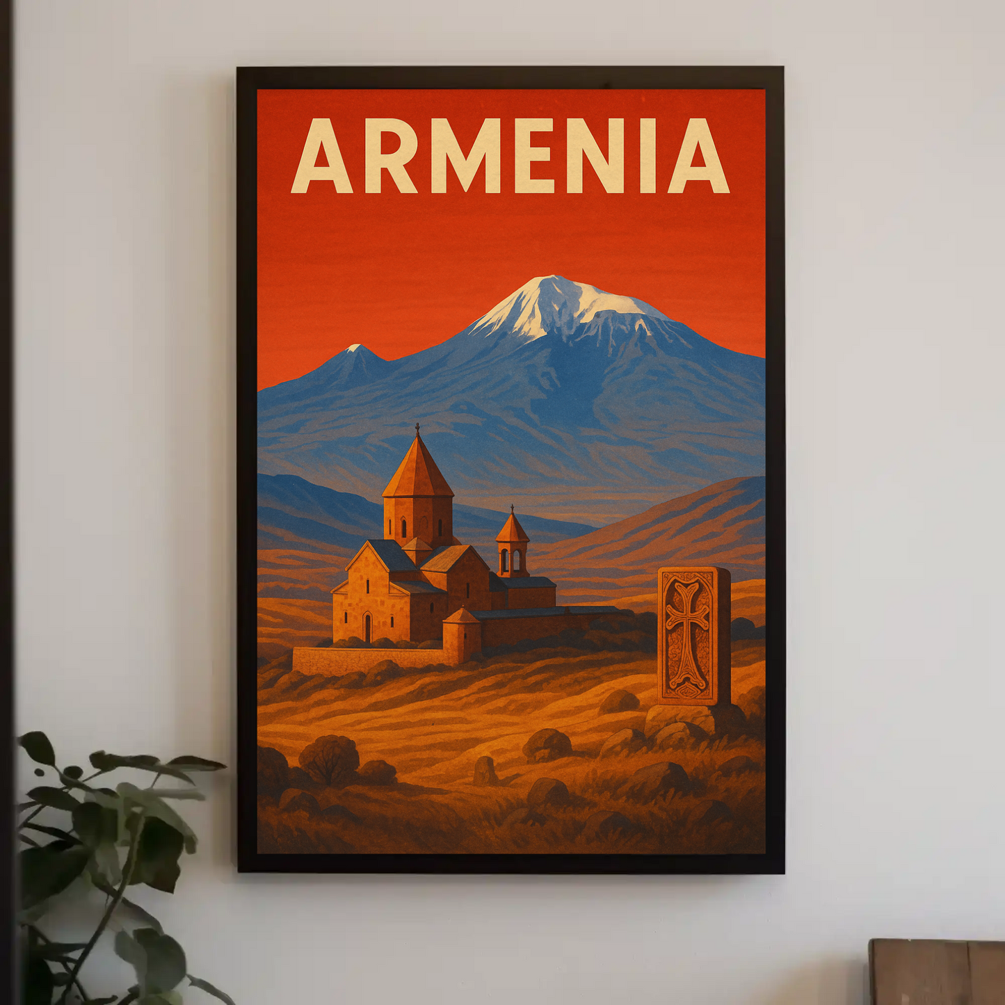 Armenia's Enchanting Heritage Vintage Travel Poster